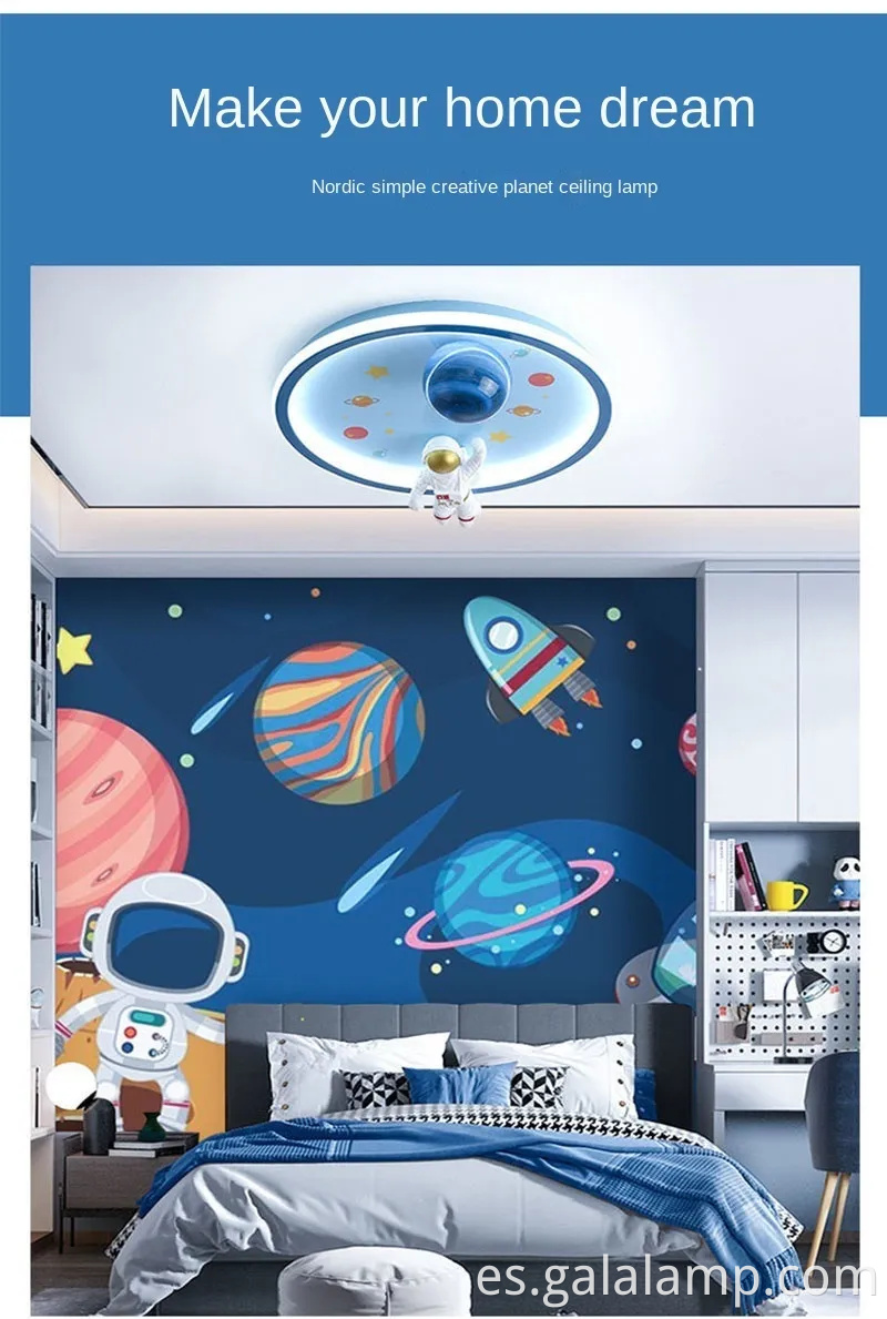 Dermanitamiento de la habitación de niños LED LED LIGHT Astronaut Astronaut Planeta Astronaut
